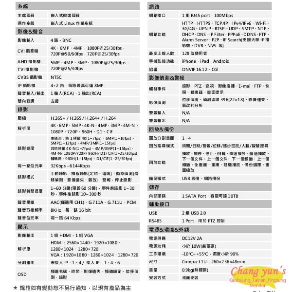 昌運監視器 監視器組合 DH-XVR5104HS-4KL-X 大華 DH-HAC-HDW2501TN-A-細節圖3