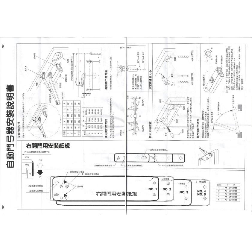 昌運監視器 幸福牌垂直型182門弓器_適用門重25~45 kg-細節圖2