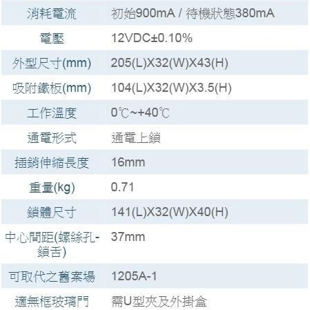 昌運監視器 SOYAL AR-1201A 斷電開 嵌入式 陽極鎖 鎖具 以新版AR-1207A-36出貨-細節圖4