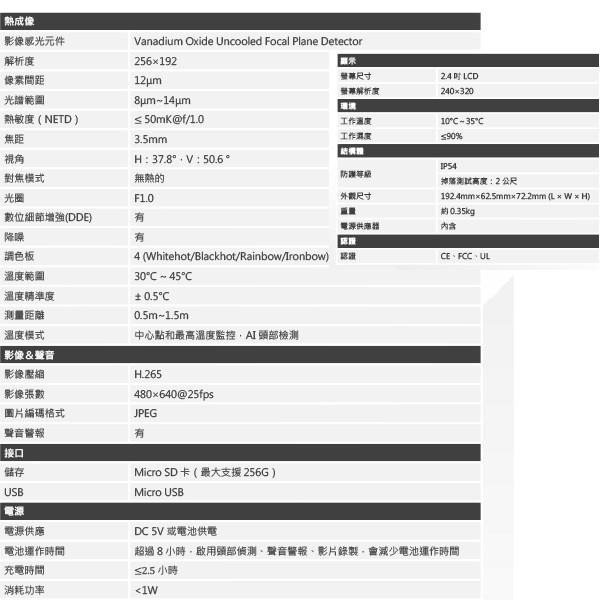 昌運監視器 DH-TPC-HT2201 熱成像測溫型手持攝影機 大華dahua-細節圖2