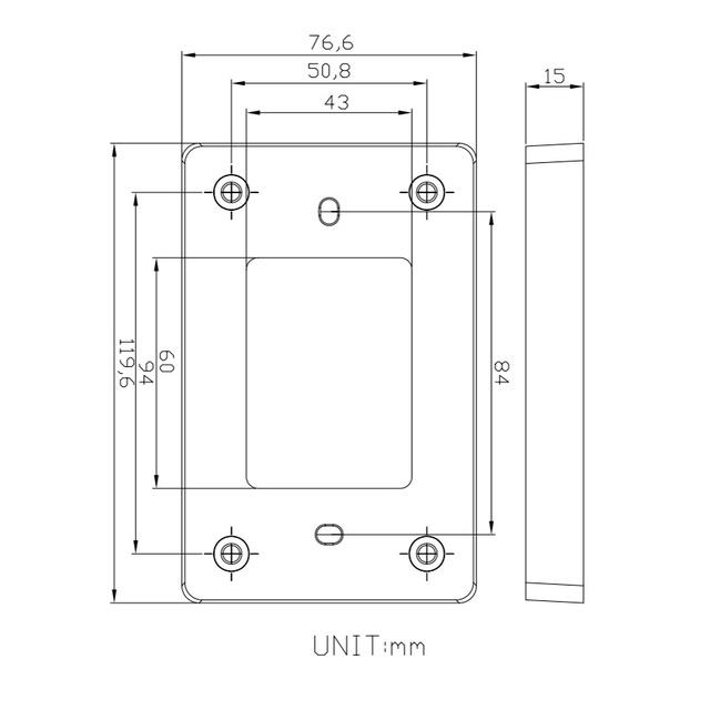 昌運監視器 R-21-310-3 壓克力墊高座 適用於PUA-310系列-細節圖2