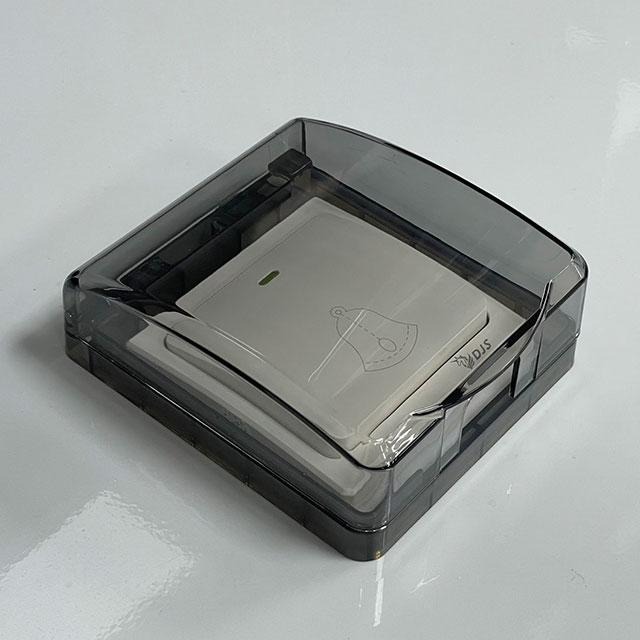 昌運監視器 DJS-DR02-B(黑色透明) 黏貼式門鈴防水盒 無線門鈴防水盒 無線門鈴防水罩 適用於DJS-DR95-細節圖6