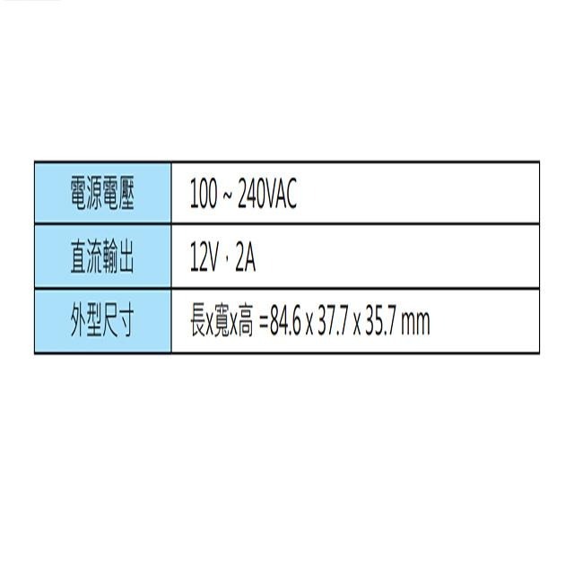 昌運監視器 Hometek HT-1202D 2A 電源供應器 變壓器 (會以BS-12V2AZS出貨)-細節圖3