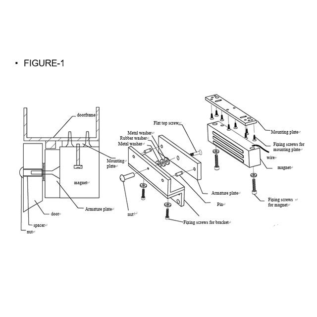 昌運監視器 PGL-180F 400磅 180kg 磁力鎖 適用於外開門-細節圖4