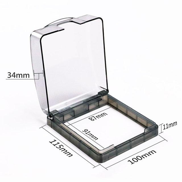 昌運監視器 DJS-DR02-W(透明) 黏貼式門鈴防水盒 無線門鈴防水盒 無線門鈴防水罩 適用於DJS-DR95-細節圖4