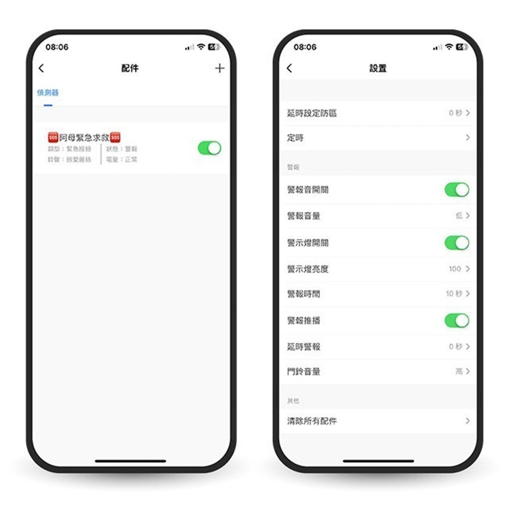 昌運監視器 DJS-SOS01 智慧緊急求救警報器 手機推播警報 無線智慧防盜主機 緊急呼叫器-細節圖6