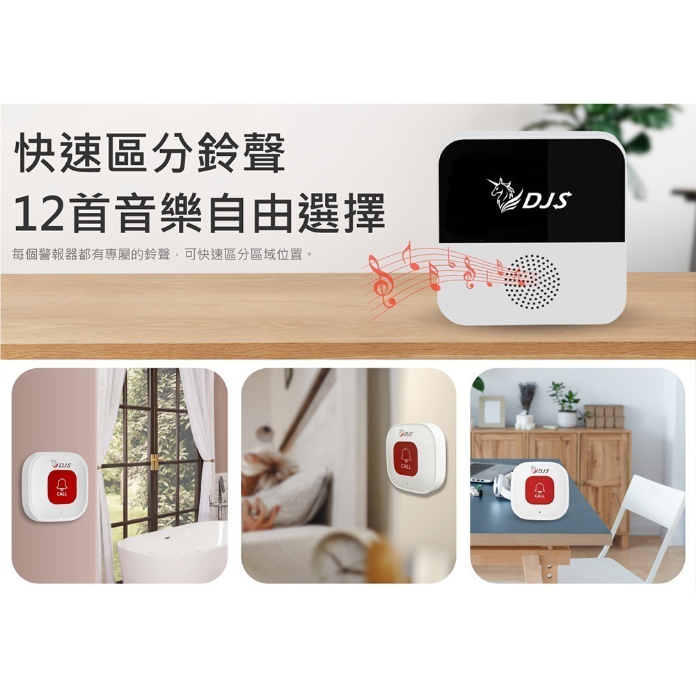 昌運監視器 DJS-SOS01 智慧緊急求救警報器 手機推播警報 無線智慧防盜主機 緊急呼叫器-細節圖9