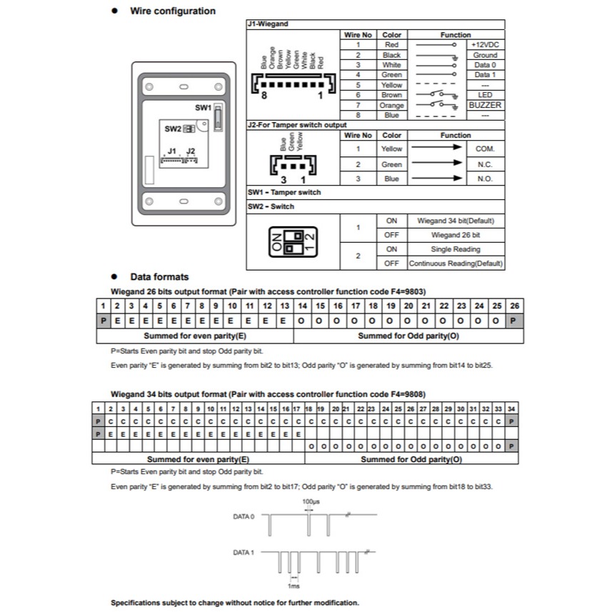 昌運監視器 PUA-310V1-0M0WS/B Mifare RFID多功能感應讀頭 讀取距離6cm-細節圖3