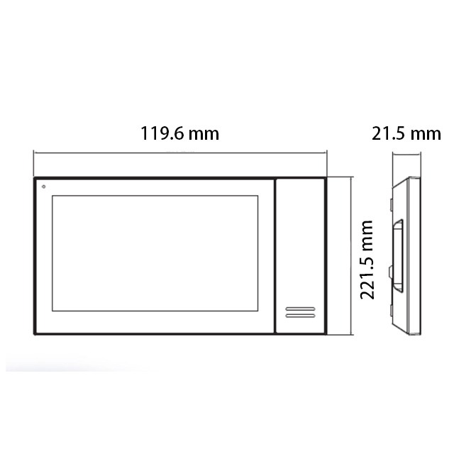 昌運監視器 SAMPO聲寶 VP-A5721-W 7吋 觸控式 保全影像網路型室內機 白色 請來電洽詢-細節圖3