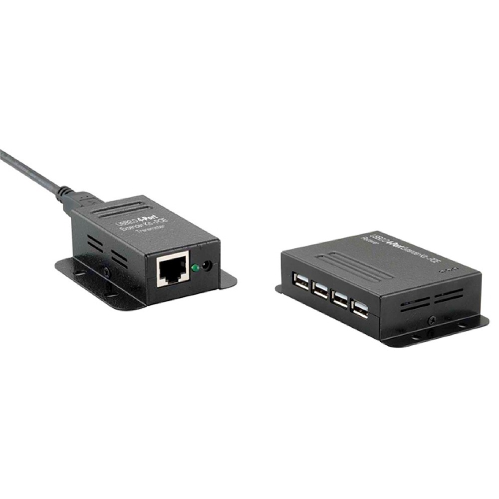 昌運監視器 HANWELL UEP2450 4埠 USB2.0 CAT5 訊號延長器 POC 最遠50公尺-細節圖2