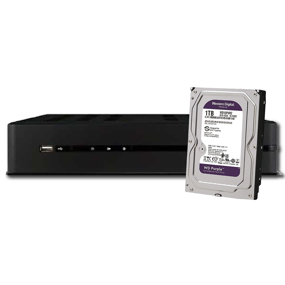 昌運監視器 ICATCH 可取 KMQ-0428EU-K 4路 錄影主機 + WD10PURZ 紫標 1TB-細節圖2