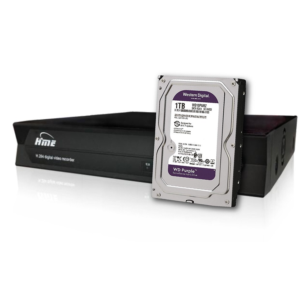 昌運監視器 環名HME HM-NTX45L 4路 錄機 + WD10PURZ 紫標 1TB-細節圖2