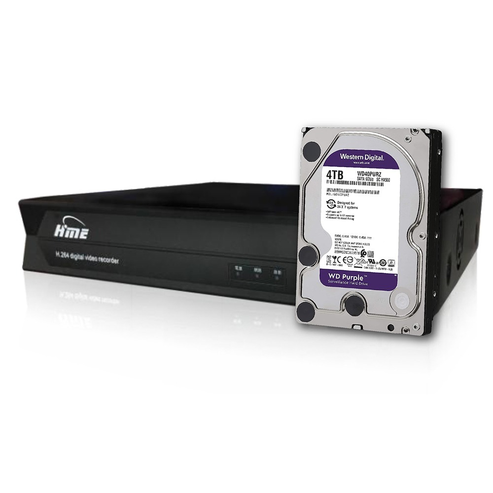 昌運監視器 環名HME HM-NTX165L 16路 錄影主機 + WD43PURZ 紫標 4TB-細節圖2