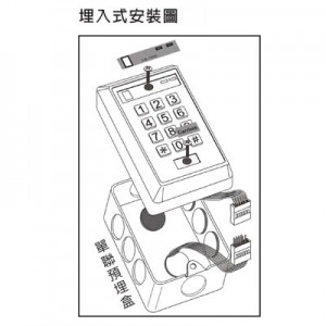 昌運監視器 Garrison LK-1030 感應式讀卡機 訪客電鈴按鈕 單機型設計-細節圖5