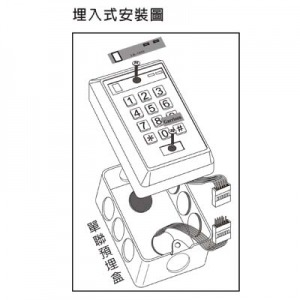 昌運監視器 Garrison LK-1031 (Mifare) 感應式讀卡機 訪客電鈴按鈕 單機型設計-細節圖5