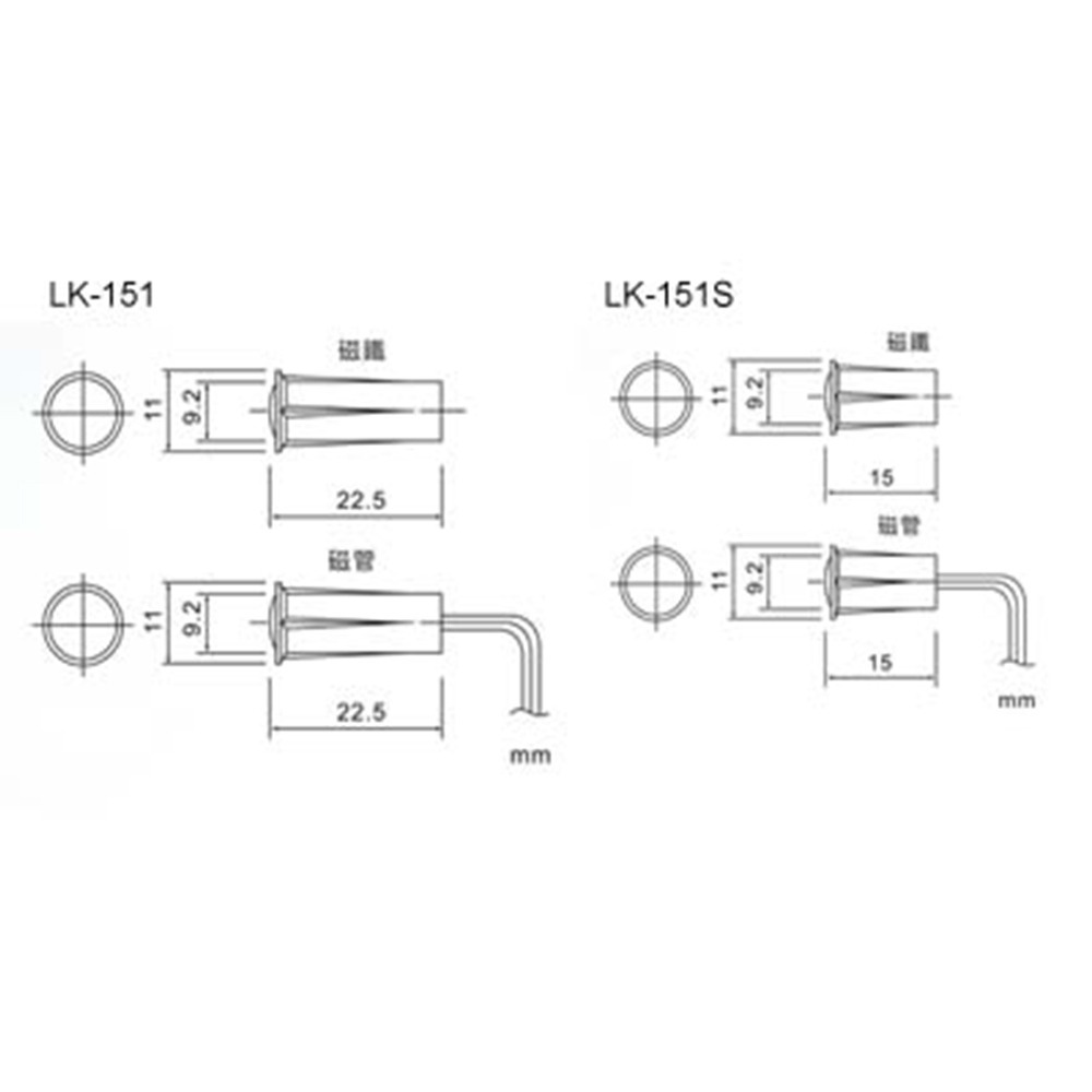 昌運監視器 Garrison LK-151S 隱藏式磁磺開關 磁磺偵測 電阻性負載-細節圖3