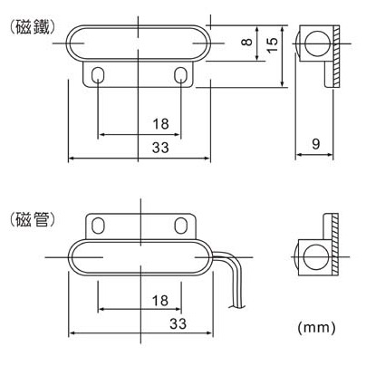 昌運監視器 Garrison LK-153 磁磺開關 磁磺偵測 電阻性負載 防水型 淺灰-細節圖4