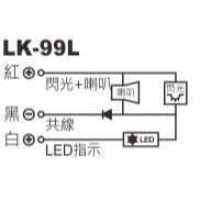 昌運監視器 Garrison LK-99L 埋入式閃光喇叭 LED指示燈 三線式 4只強光LED 逆接保護-細節圖4