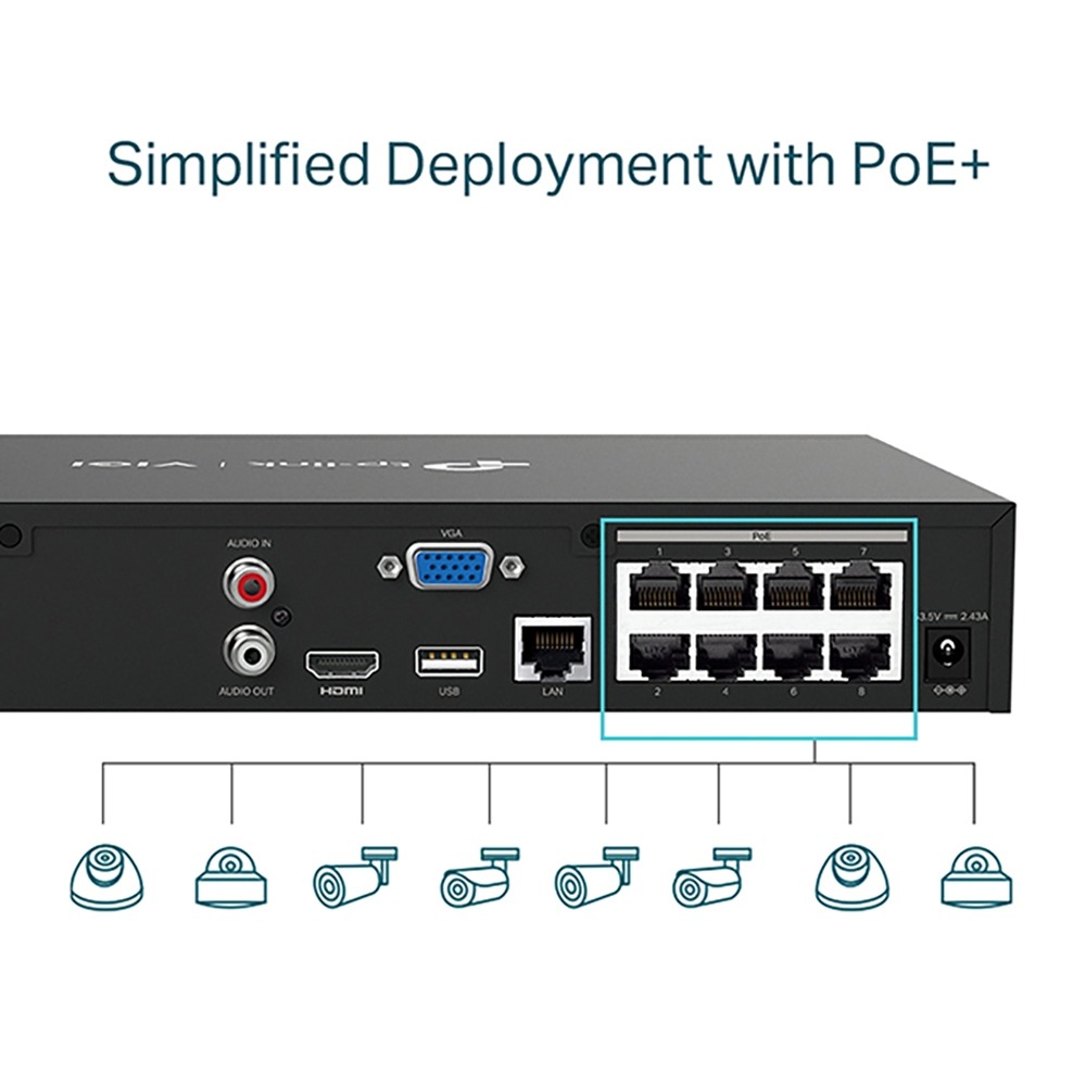 昌運監視器 TP-LINK VIGI NVR1008H-8MP 8路 網路監控主機 + WD 4TB 監控專用硬碟-細節圖5