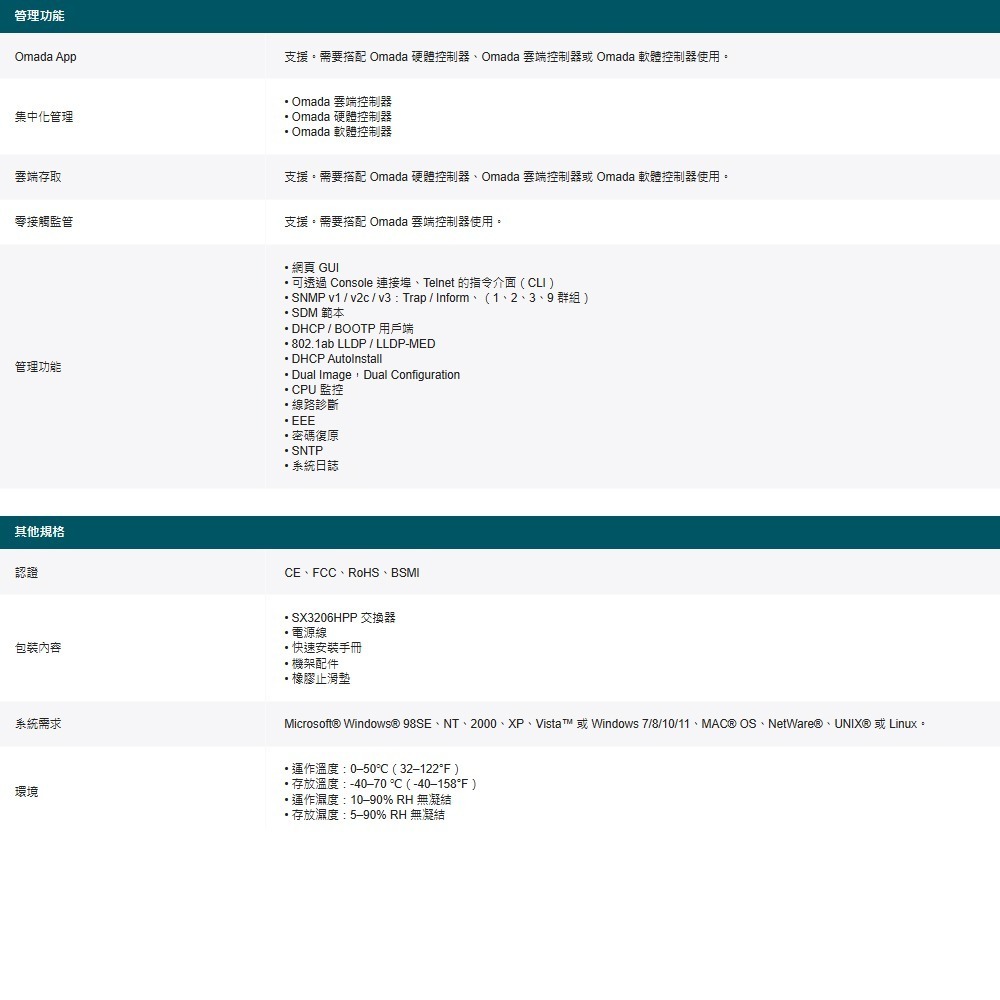 TP-LINK 昌運監視器 TL-SX3206HPP 6埠管理型交換器100/1000/2500/5000/10000-細節圖5