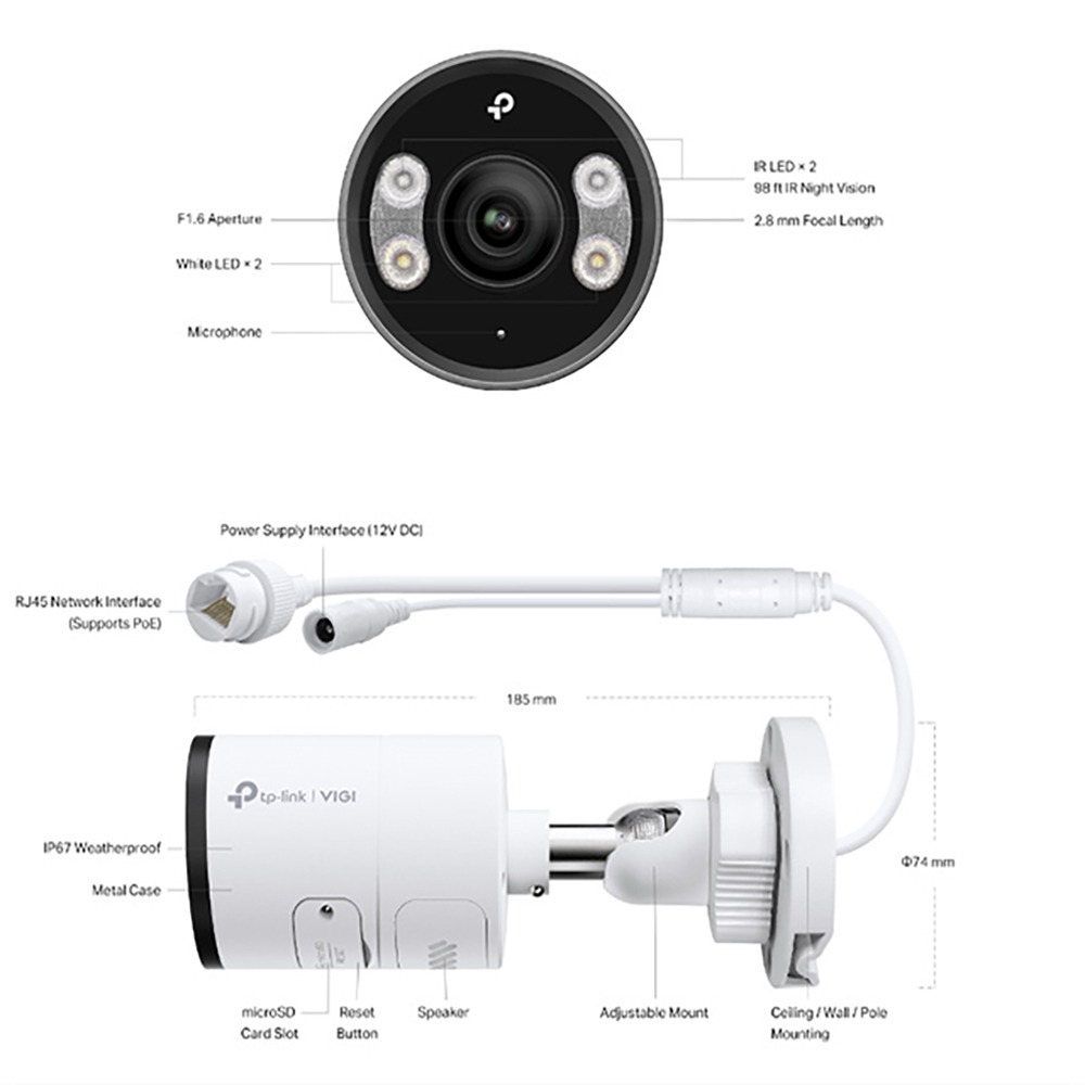 昌運監視器 TP-LINK組合 VIGI NVR1008H-8MP 8路主機+VIGI C345 全彩槍型網路攝影機*6-細節圖9