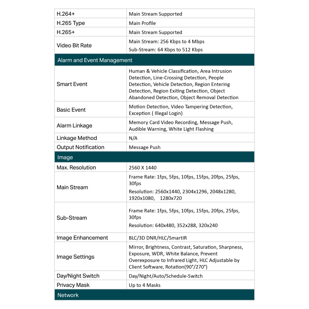 TP-LINK昌運監視器組合 VIGI NVR1104H-4P 4路主機+VIGI C340 4MP槍型網路攝影機*2-細節圖6