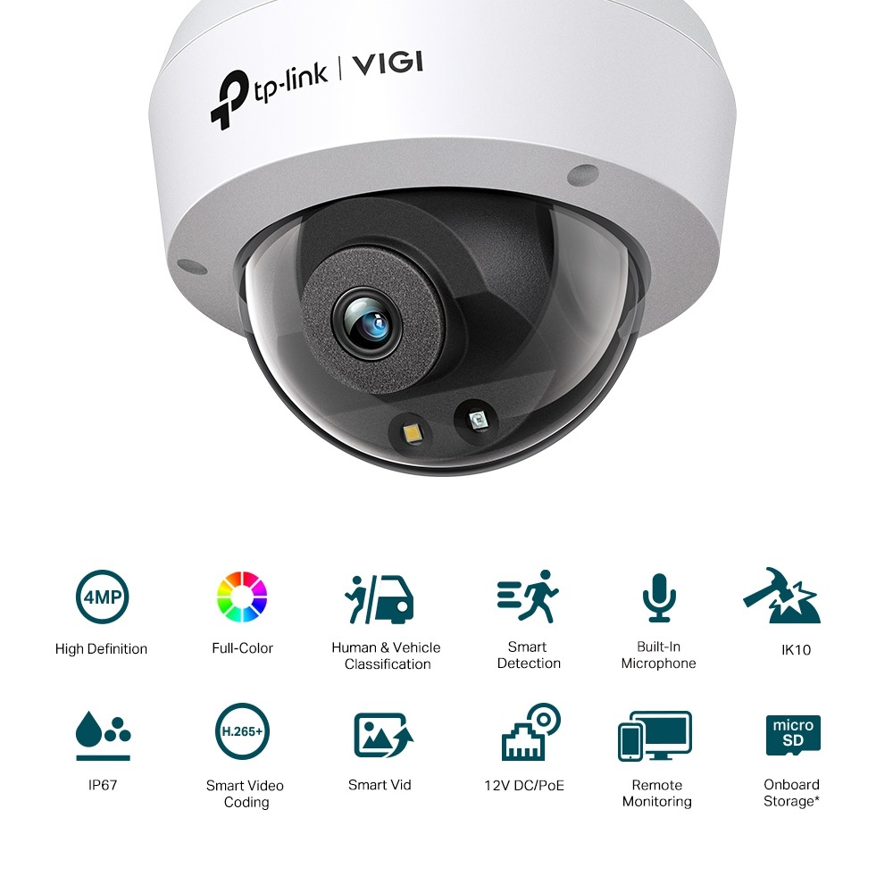 昌運監視器TP-LINK組合 VIGI NVR1104H-4P 4路主機+VIGI C240 4MP半球網路攝影機*2-細節圖8