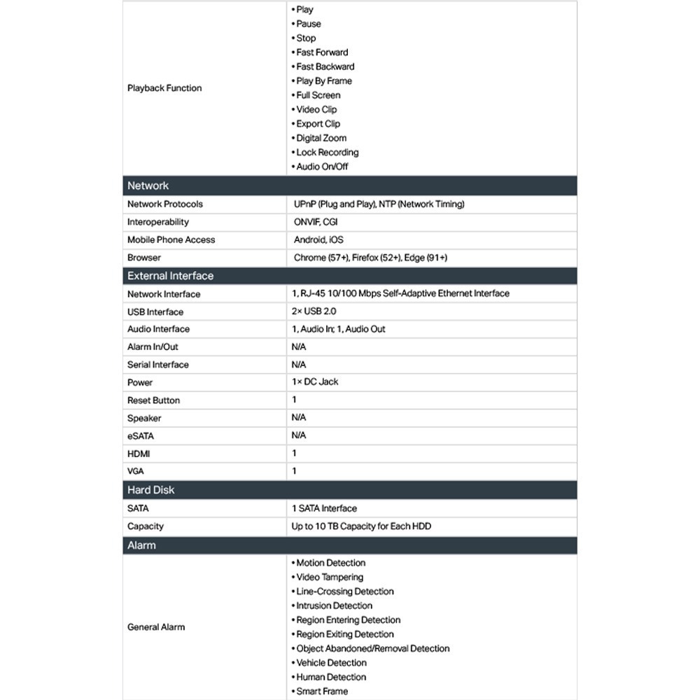 昌運監視器TP-LINK組合 VIGI NVR1008H 8路主機+VIGI C340 4MP槍型網路攝影機*2-細節圖3