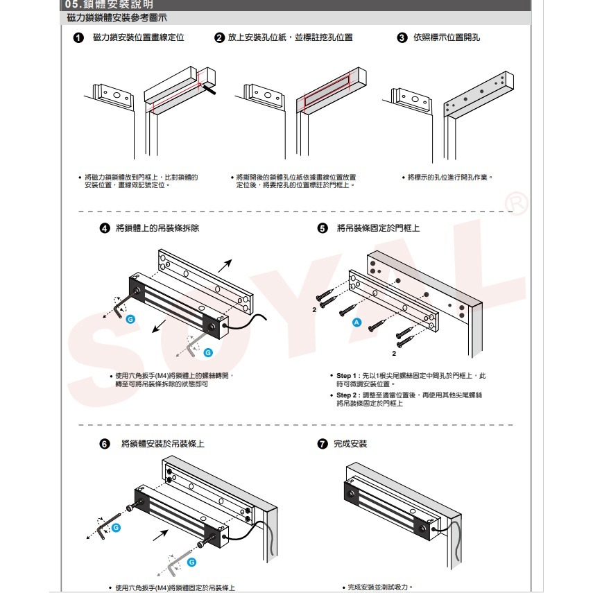 昌運監視器 SOYAL AR-0600M-WPF 0600M-270磁力鎖戶外型/正面安裝型 防火抗燃材質-細節圖6