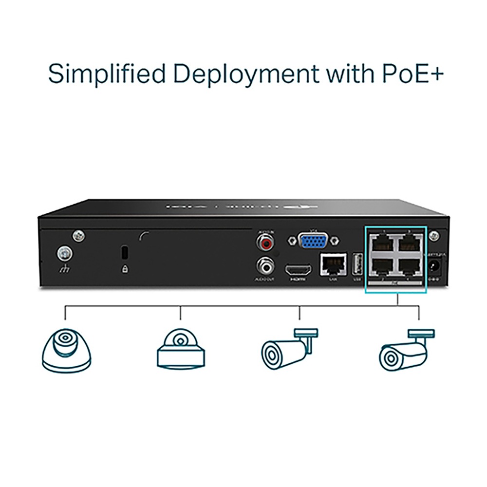 TP-LINK 昌運監視器組合 VIGI NVR1004H-4P 主機+VIGI C220I 2MP 半球網路攝影機*2-細節圖10