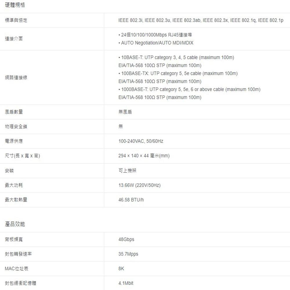 TP-LINK 昌運監視器 TL-SG1024DE 24埠 Gigabit簡易智慧型網路交換器-細節圖3