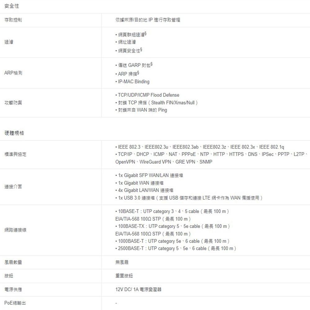TP-LINK 昌運監視器 TL-ER7206 SafeStream Gigabit 多 WAN VPN 路由器-細節圖3
