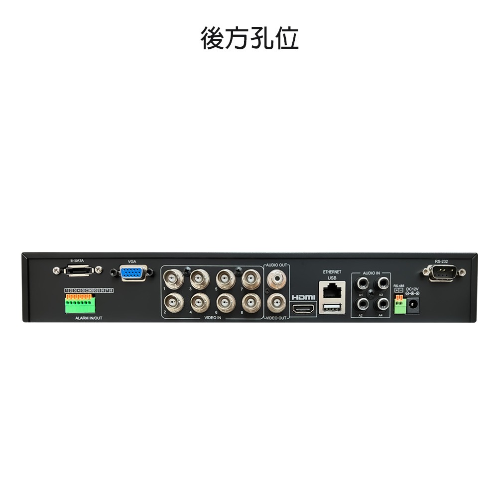 昌運監視器 TWG-1800DK 8路 H.265 800萬 DVR 錄影主機 警報8入1出 聲音4入1出-細節圖3