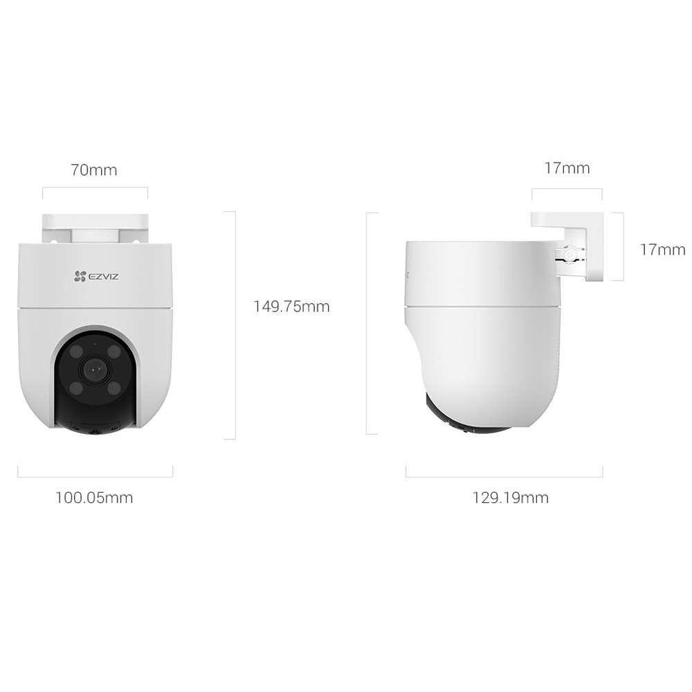 昌運監視器 螢石EZVIZ H8c 2K 戶外WIFI攝影機 Ai人體檢測-細節圖2