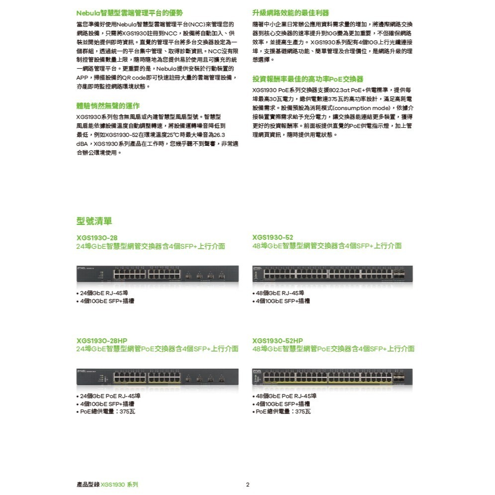 昌運監視器 ZYXEL 合勤 XGS1930-28 24埠 智慧型網管交換器 (替代款替代出貨)-細節圖3
