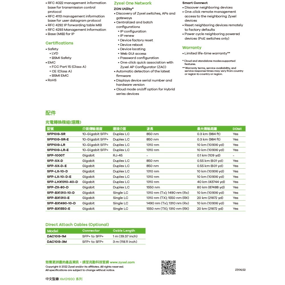昌運監視器 ZYXEL 合勤 XMG1930-30HP 24埠2.5G智慧型網管交換器-細節圖7