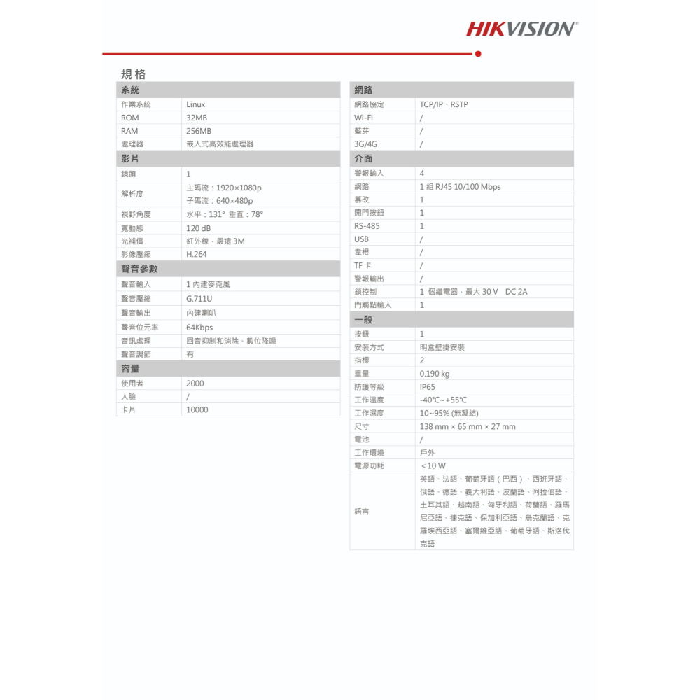 昌運監視器 海康影視對講機套裝 手機對講 手機開鎖 7吋觸控式網路室內機 1台門口機＋3台室內機-細節圖6