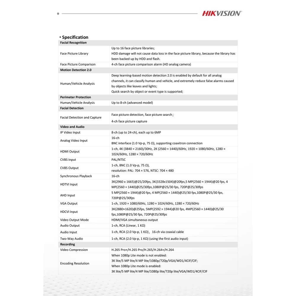昌運監視器 海康 iDS-7216HQHI-M2/XT 16路1080p DVR硬碟錄影機 人臉辨識 人車分析-細節圖3