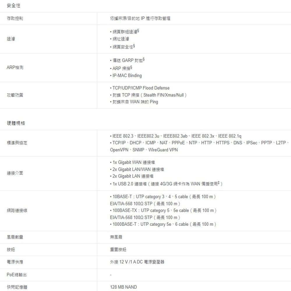 TP-LINK 昌運監視器 Omada ER605-UN Gigabit VPN 路由器-細節圖3