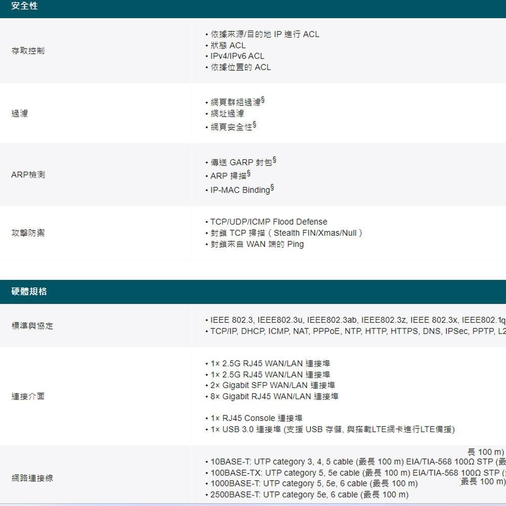 TP-LINK 昌運監視器 ER7412-M2 Omada Multi-Gigabit VPN 路由器-細節圖3