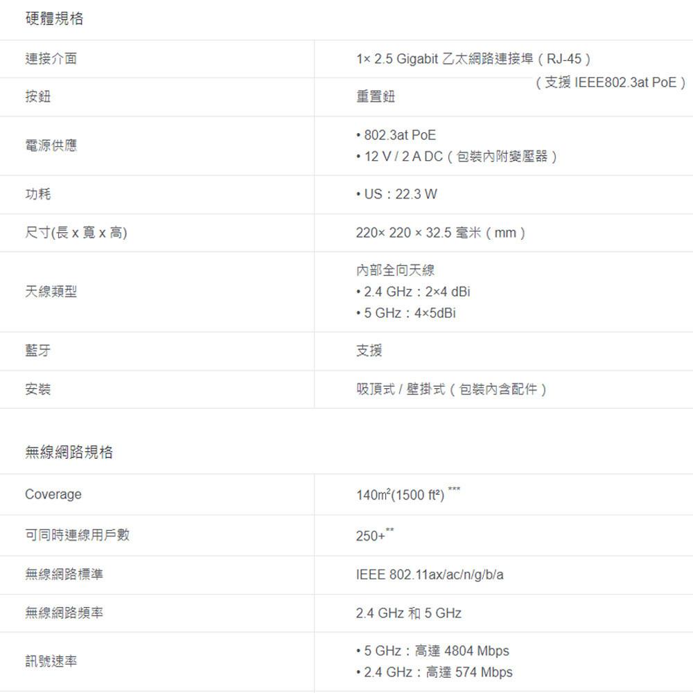 TP-LINK 昌運監視器 Omada EAP670 AX5400 吸頂式 WiFi 6 基地台 無線AP-細節圖3