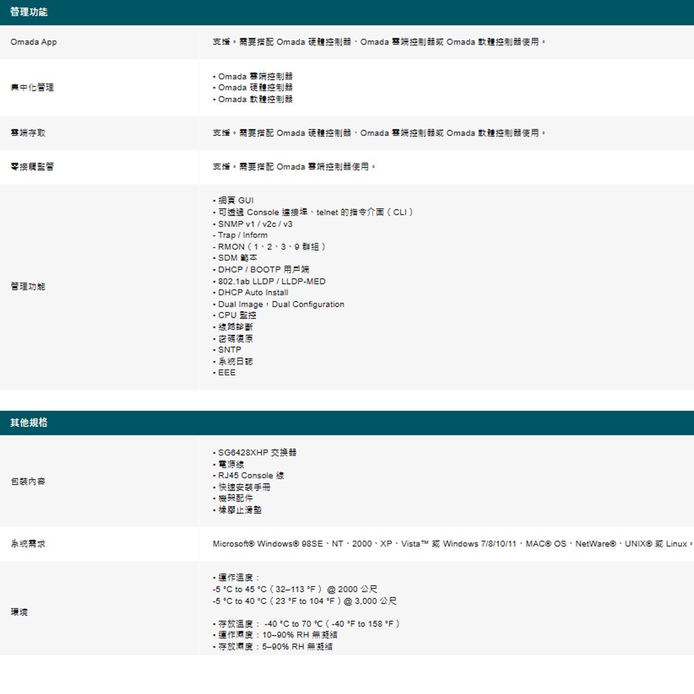 TP-LINK 昌運監視器 SG6428XHP Omada 24埠 Gigabit 可堆疊 L3管理型 PoE+交換器-細節圖6