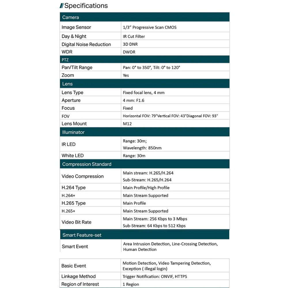 TP-LINK昌運監視器組合 VIGI NVR1004H-4P 4路主機+C540-W 4MP旋轉式無線監視器*2-細節圖2