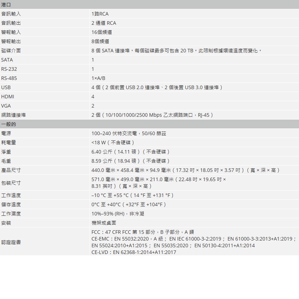 昌運監視器 大華 DHI-NVR608H-128-XI 128路 2U 8HDD 網路錄影主機(請來電洽詢)-細節圖5