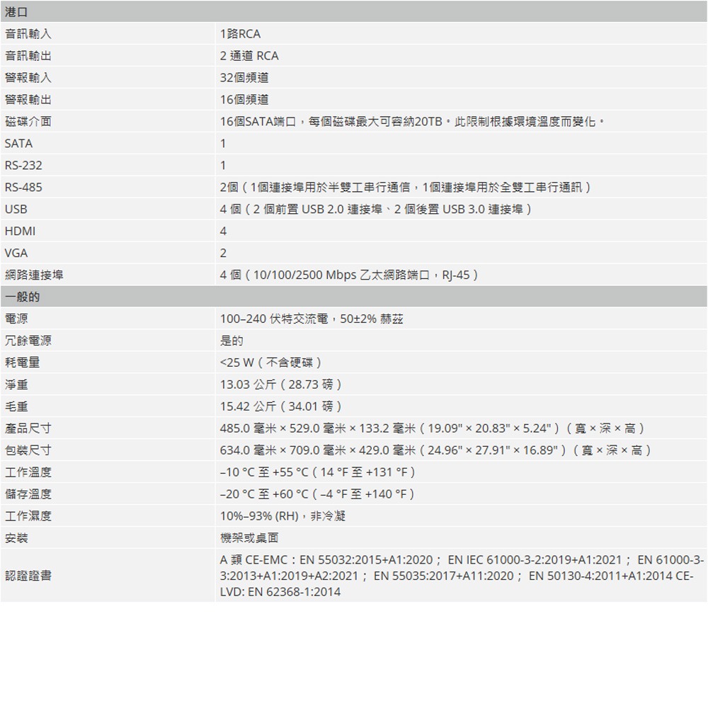 昌運監視器 大華 DHI-NVR616RH-64-XI 64路 3U 16HDD 網路錄影機 (請來電洽詢)-細節圖5