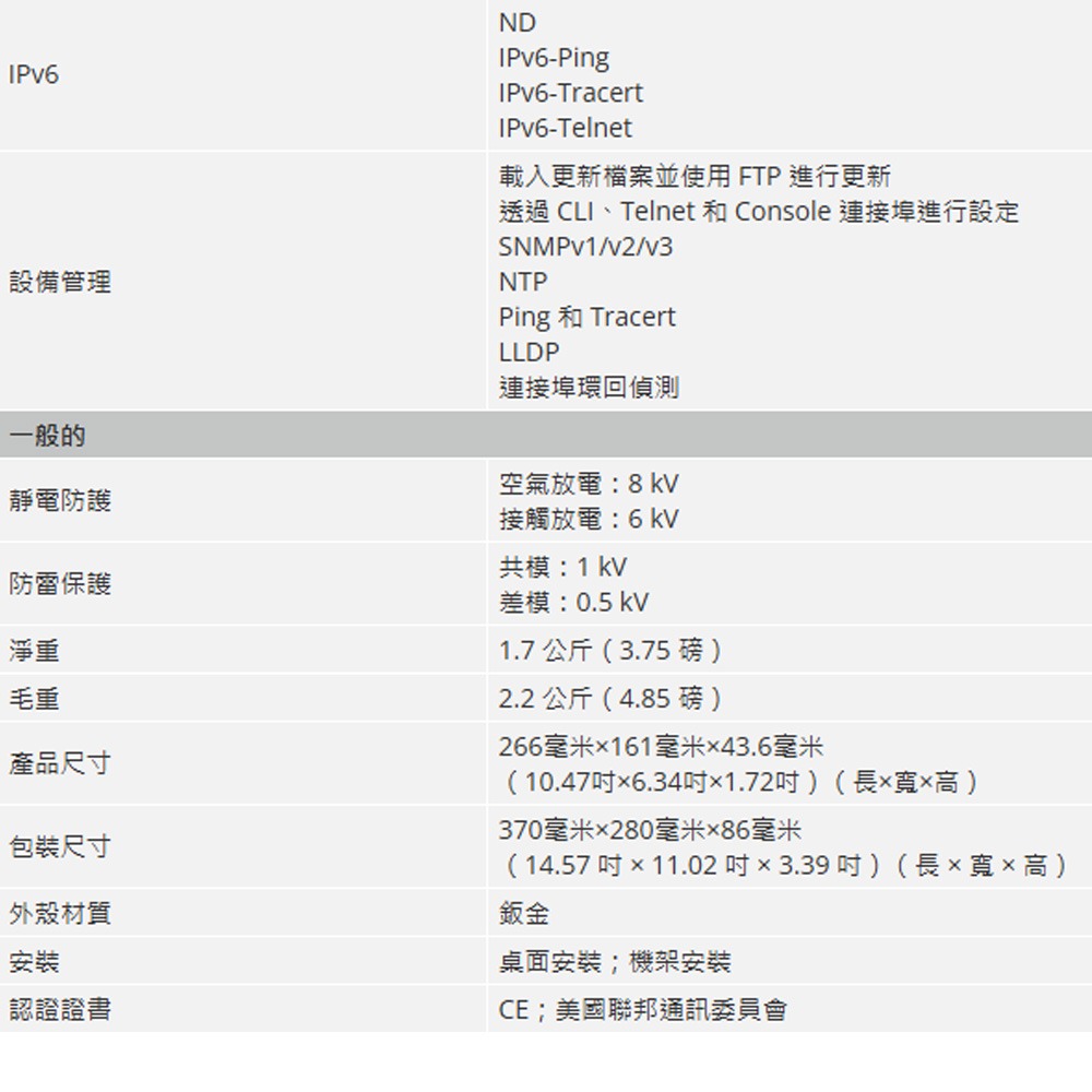 昌運監視器 大華 AS4300-8GT2GF 8埠 10/100/1000Mbps 管理型交換器(請來電洽詢)-細節圖4
