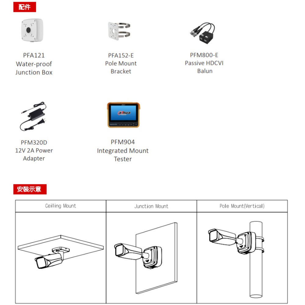 昌運監視器 大華 DH-HAC-HFW3231EN-Z-DP-VP 200萬畫素 星光 HDCVI 紅外線攝影機-細節圖4