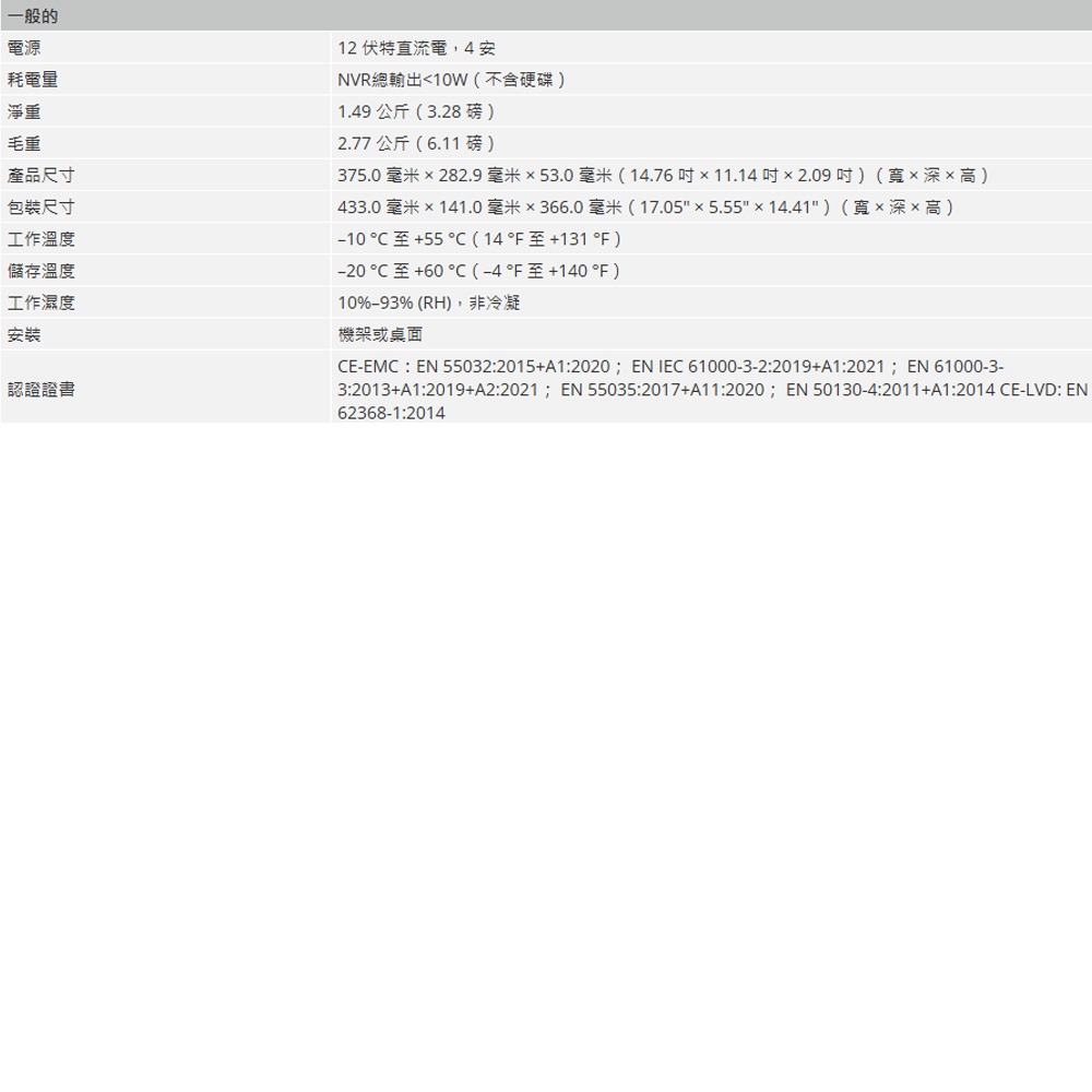 昌運監視器 大華 DH-NVR4216-4KS3 16路 1U 2HDD Lite網路錄影主機-細節圖4
