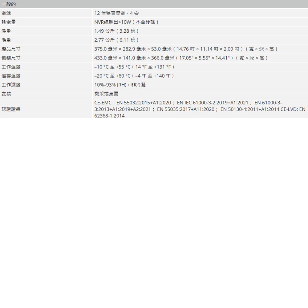 昌運監視器 大華 DH-NVR4232-4KS3 32 路 1U 2HDD 錄影主機NVR-細節圖4