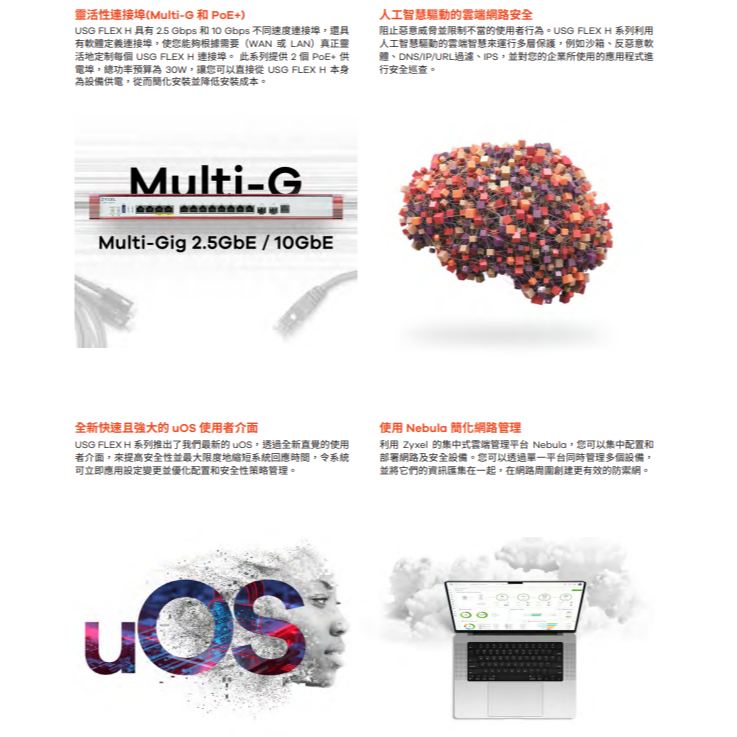 昌運監視器 ZYXEL合勤 USG FLEX 500H (USG FLEX500H) 防火牆(請來電洽詢)-細節圖7